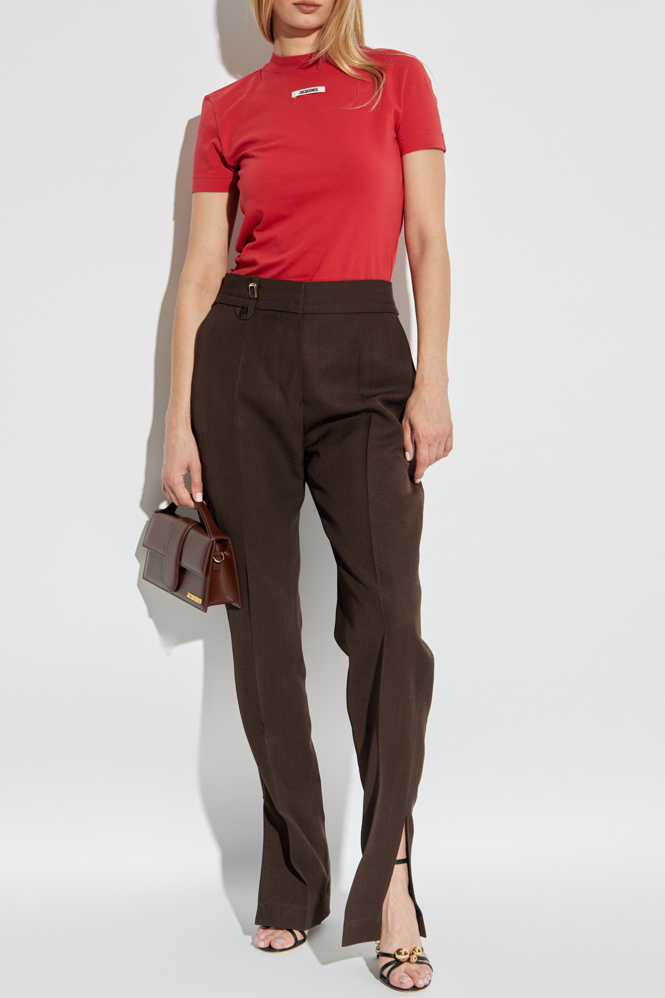Jacquemus T-shirt with logo patch | Women's Clothing | Vitkac